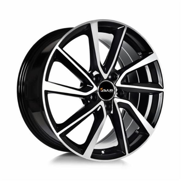 Cerchi in lega AVUS AC-518 BLACK POLISHED 8x19 5X112 ET50
