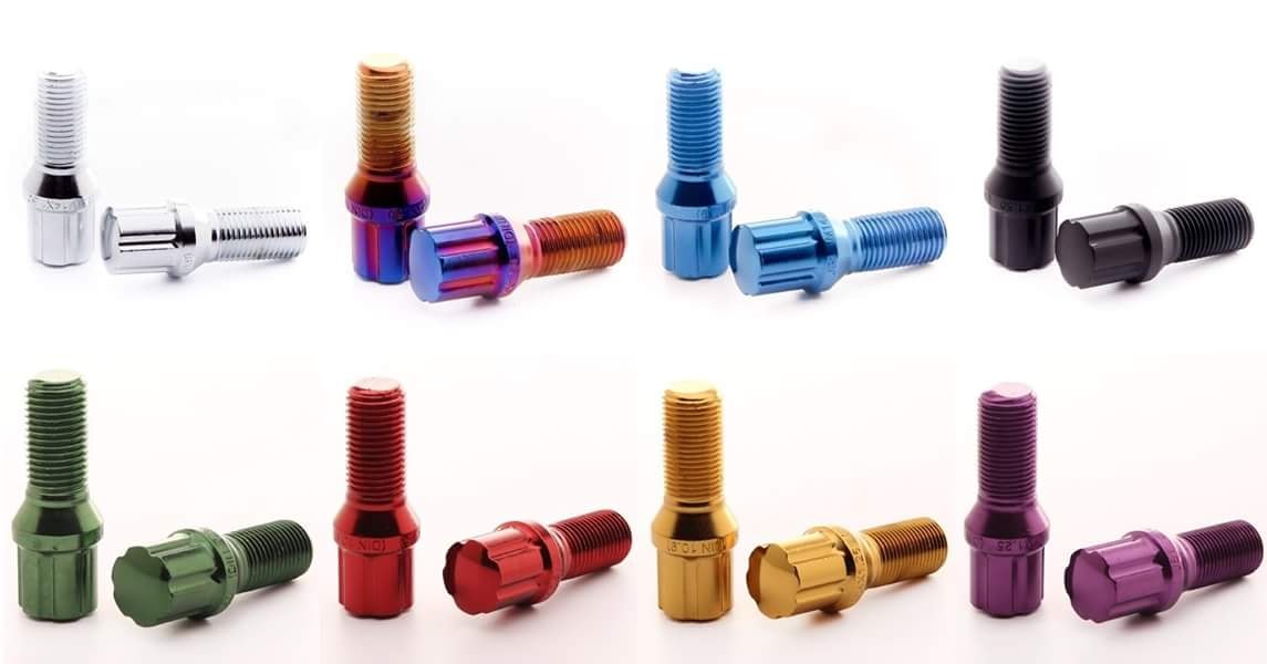 KIT BULLONI JAPAN RACING ACCIAIO ANODIZZATO MULTICOLOR