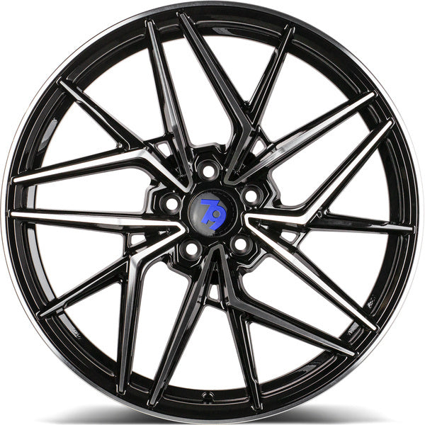 79wheels seventy9 SCF-I BFP 18" Black Polish (FLOWFORMED)