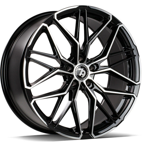 79wheels Seventy9 SCF-J 18" Black Polish (FLOWFORMED)
