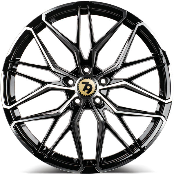 79wheels Seventy9 SCF-J 18" Black Polish (FLOWFORMED)