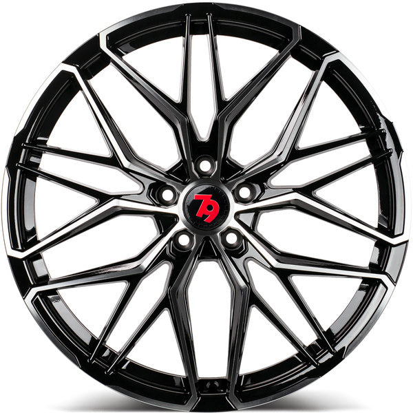 79wheels Seventy9 SCF-J 18" Black Polish (FLOWFORMED)